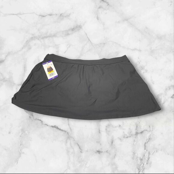 Anne Cole Womens Banded Side Slit Skirted Stretch Swim Bottom Size XXL - Picture 14 of 16